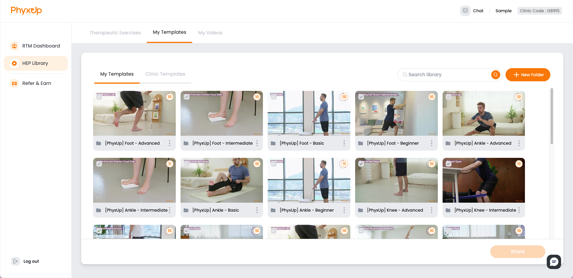 patient dashboard screenshot